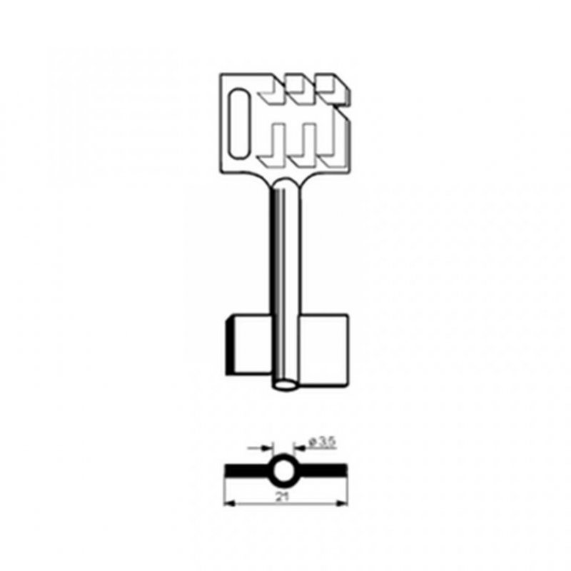 Trezorový klíč CFSM614 (Silca)