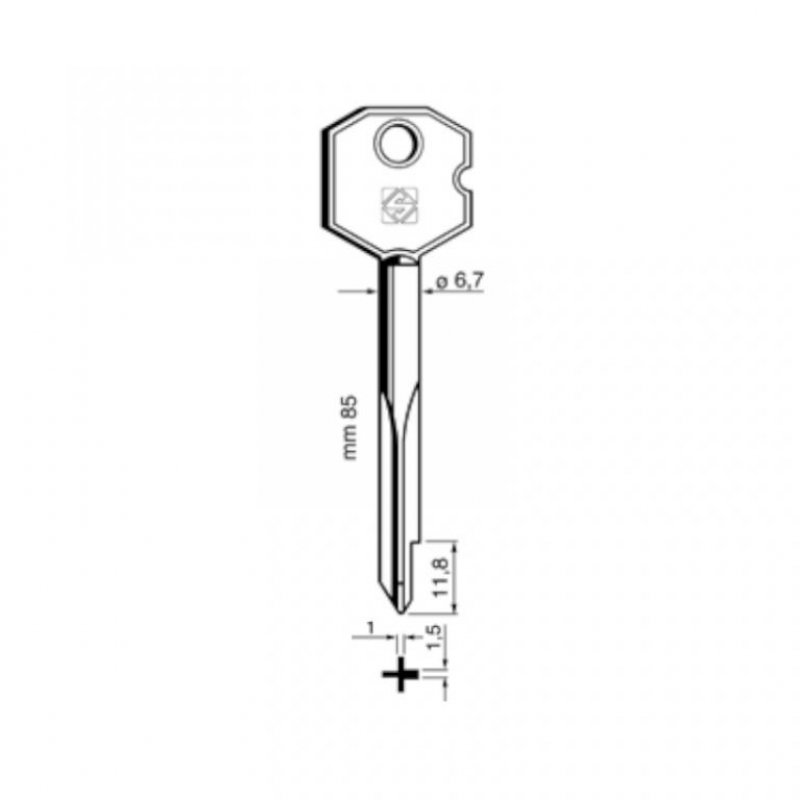 Klíč XBW2 (Silca)