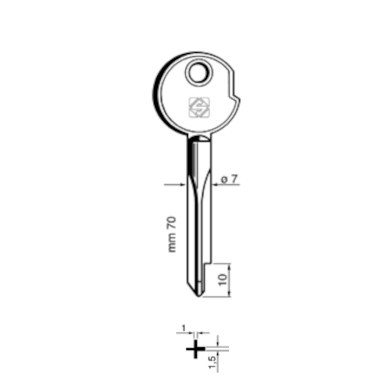 Klíč XZ1A (Silca)