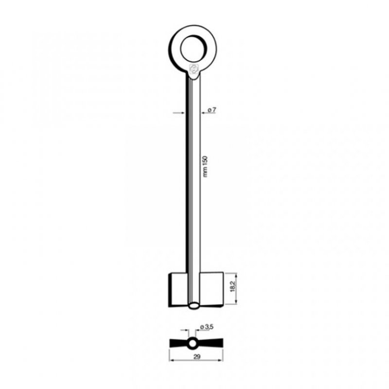 Trezorový klíč 8615 (Silca)