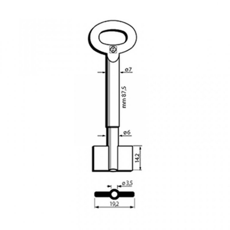 Trezorový klíč 8990 (Silca)