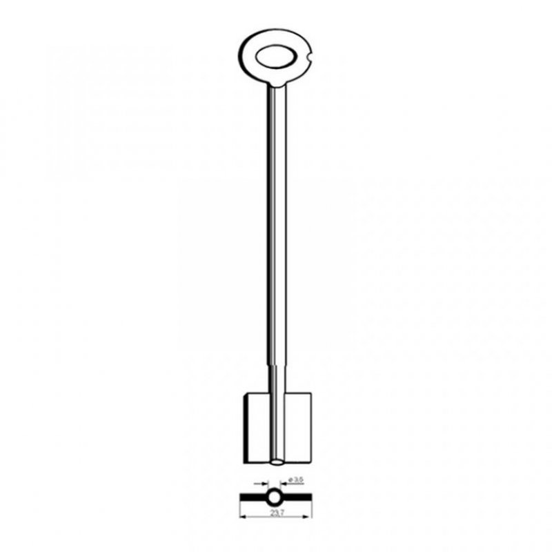 Trezorový klíč CFSM604 (Silca)