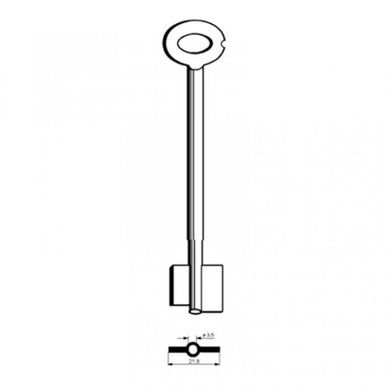 Trezorový klíč CFSM607 (Silca)