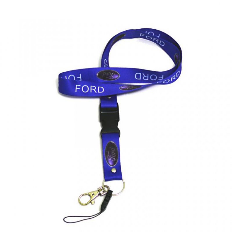 Popruh na klíče - Ford (modrý)