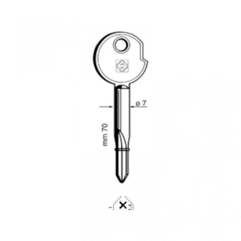 Klíč XY1 (Silca)