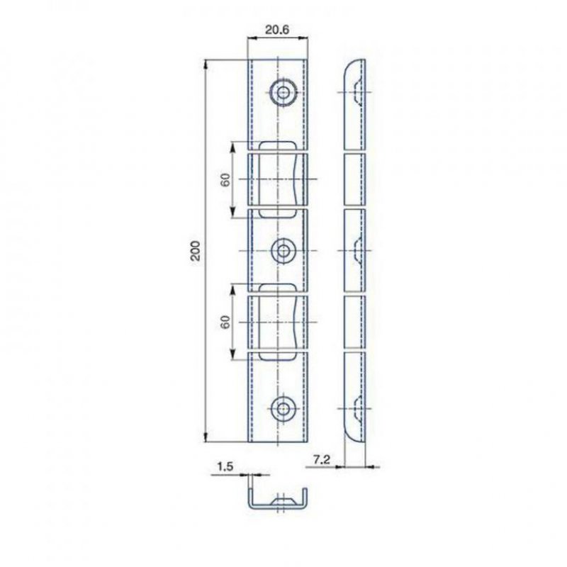 Protiplech K193 - rozměry