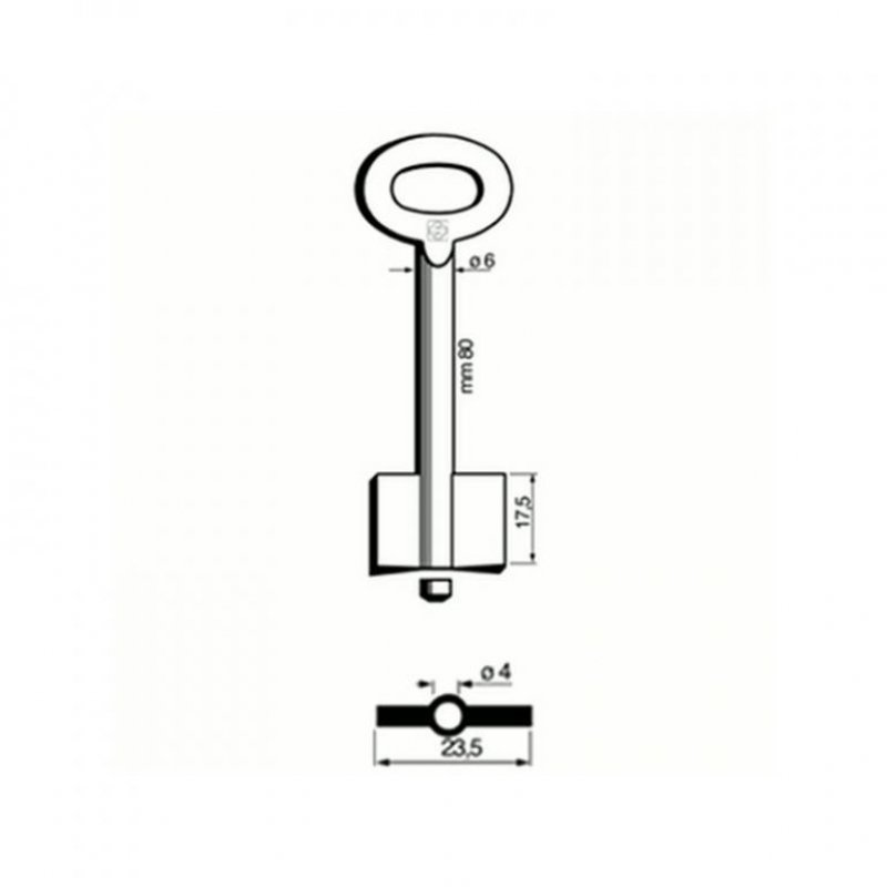 Trezorový klíč 8980 (Silca)