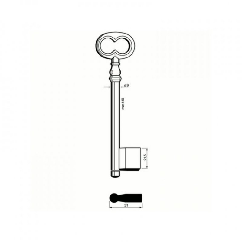 Trezorový klíč 5114 (Silca)
