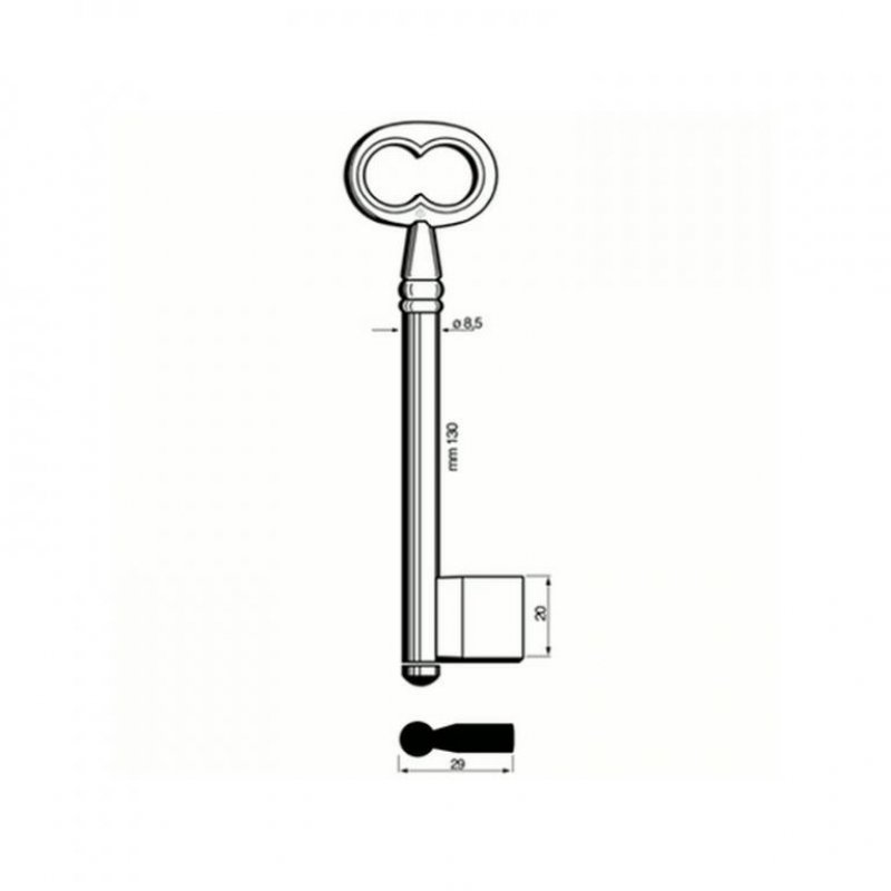 Trezorový klíč 5113 (Silca)