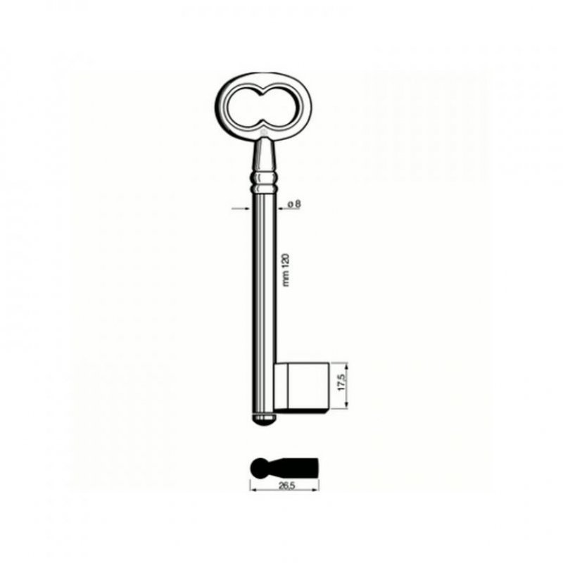 Trezorový klíč 5112 (Silca)
