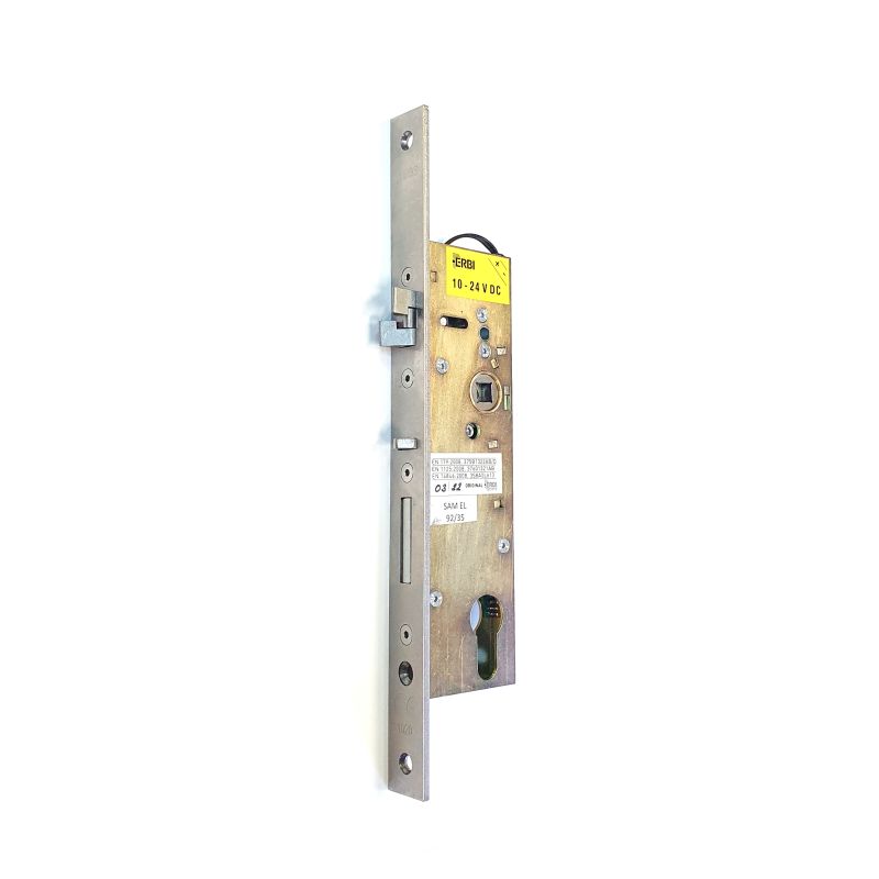 Elektromechanický samozamykací zámek pro profilové dveře