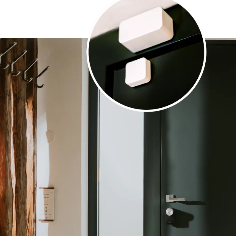 NUKI dveřní senzor - instalace na dveřích