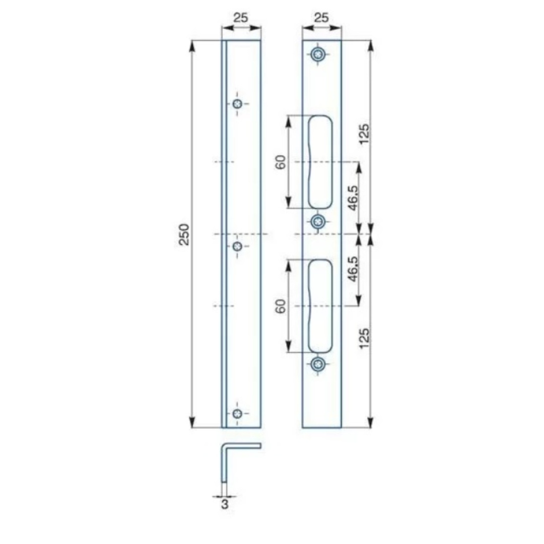 Protiplech Hobes K195 - rozměry