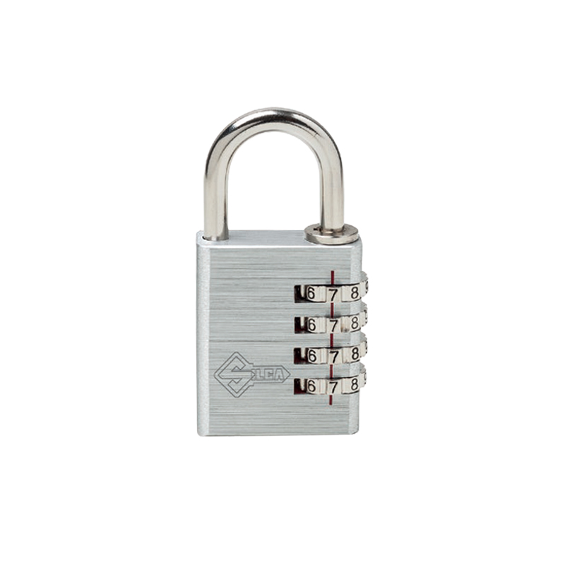 Hliníkoví visací zámek na kód SILCA - šedá